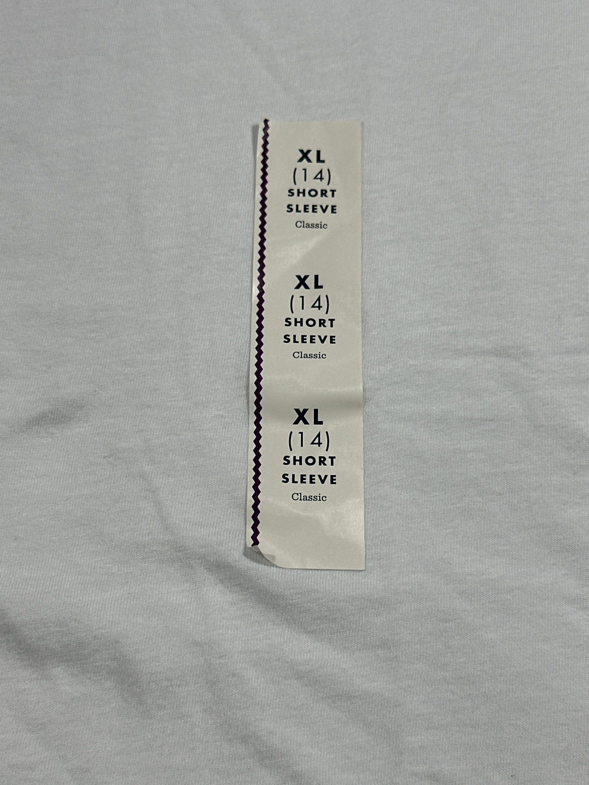 Cat & Jack girls white classic short sleeve T-shirt, size XL 14