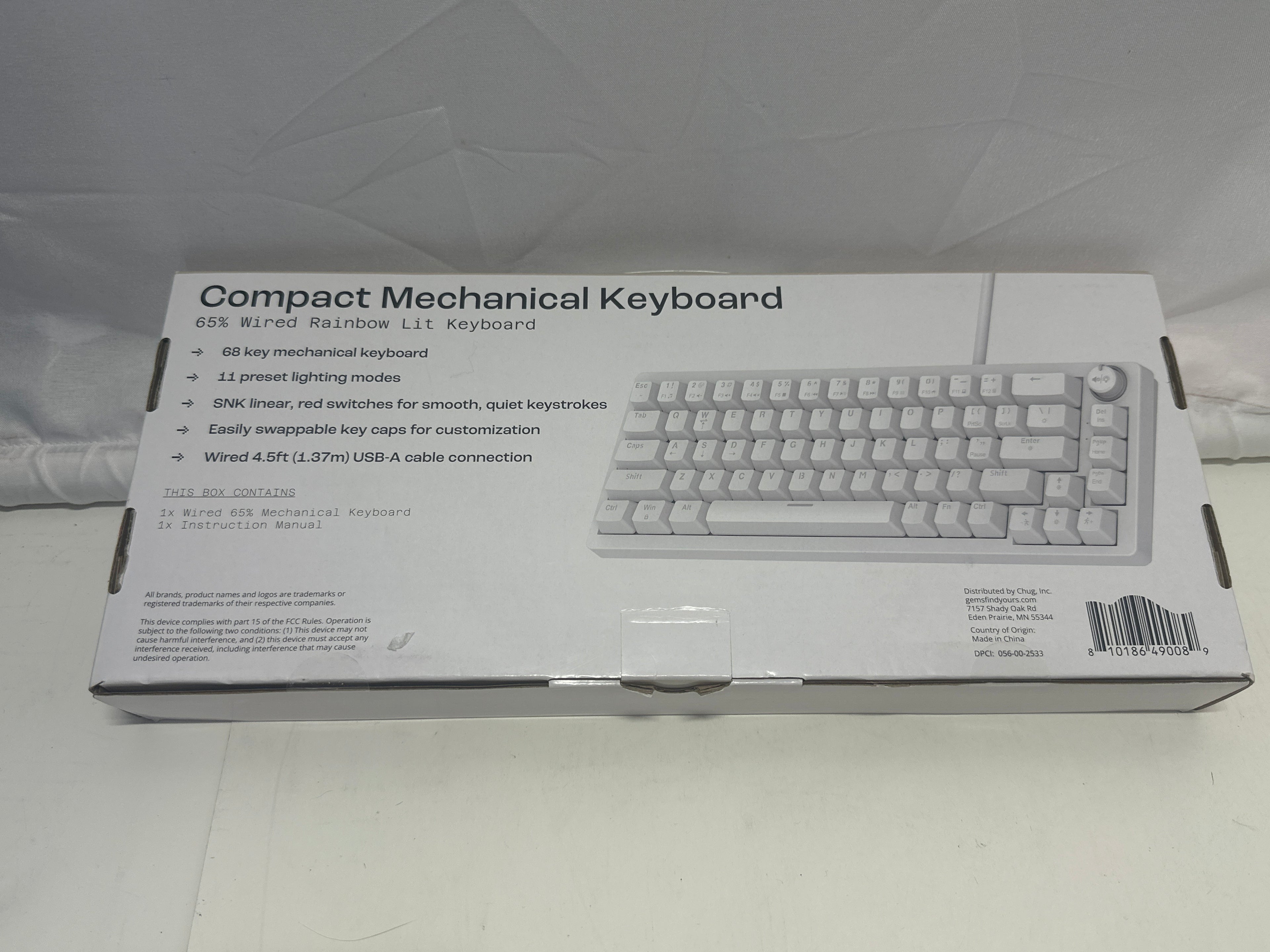 North Compact Mechanical Keyboard – 65% Wired RGB Gaming Keyboard