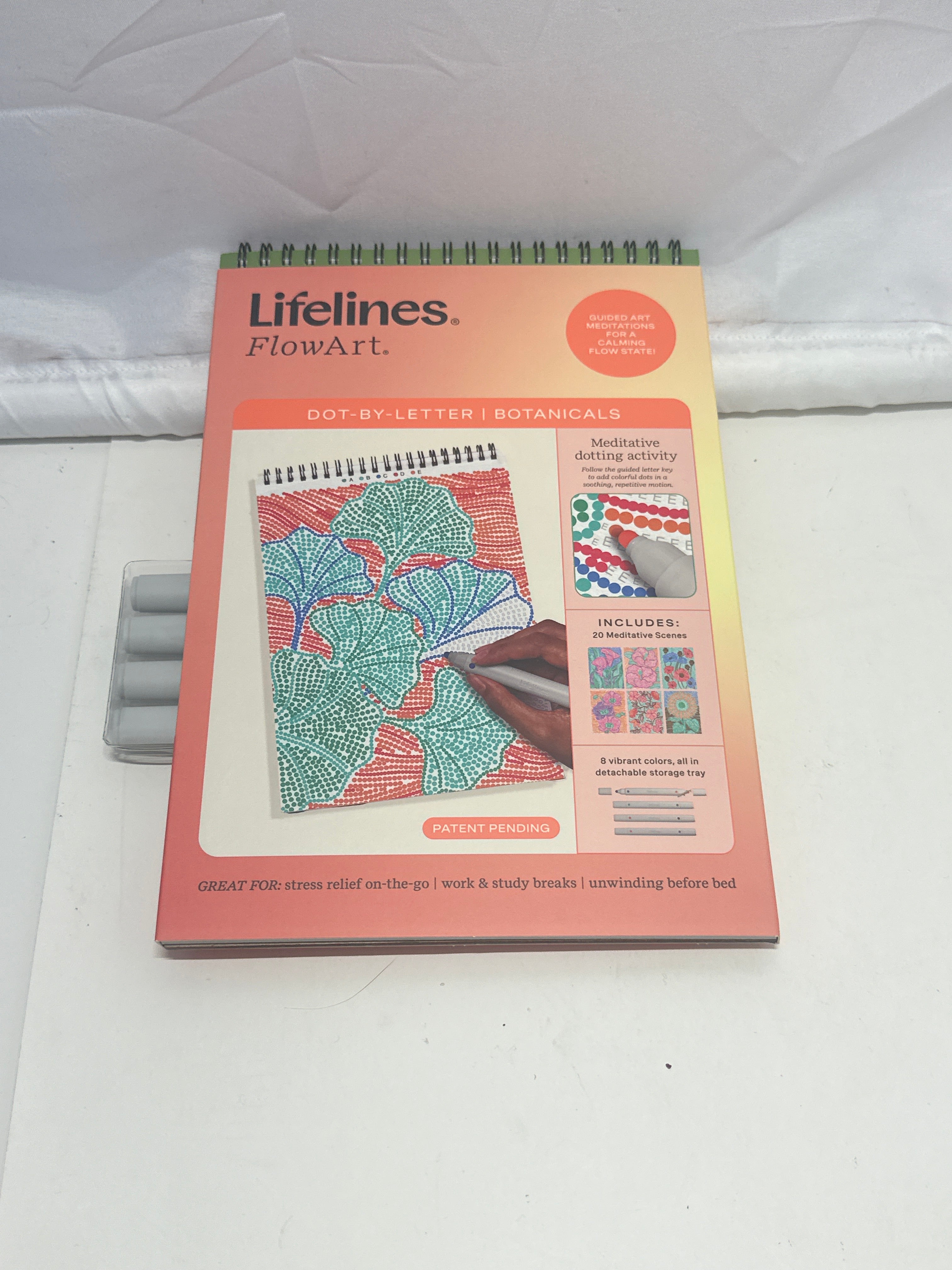 Lifelines FlowArt Dot-By-Letter Botanicals Art Kit