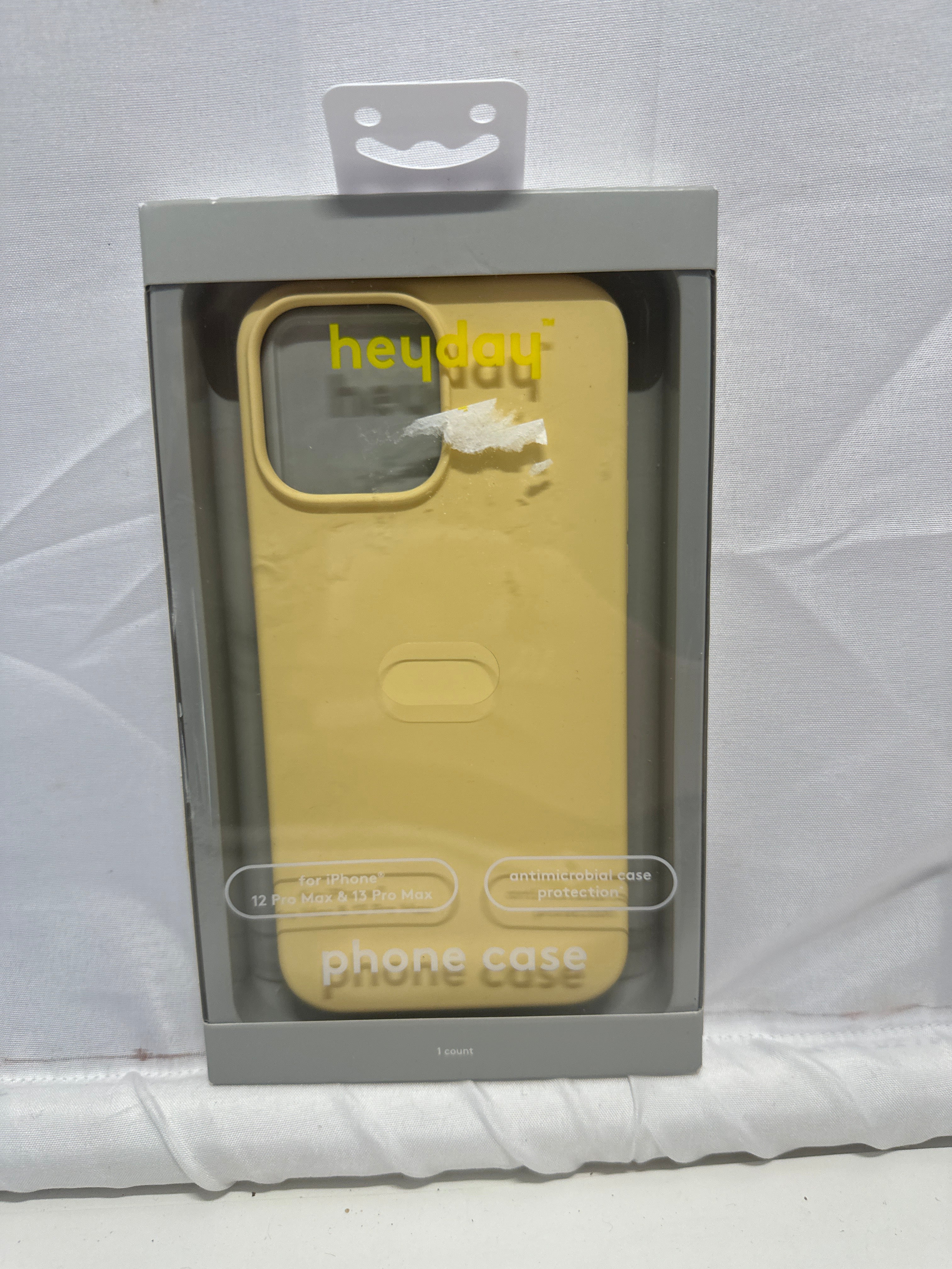 Heyday Mist Yellow Antimicrobial Phone Case – iPhone 12 Pro Max / 13 Pro Max Compatible