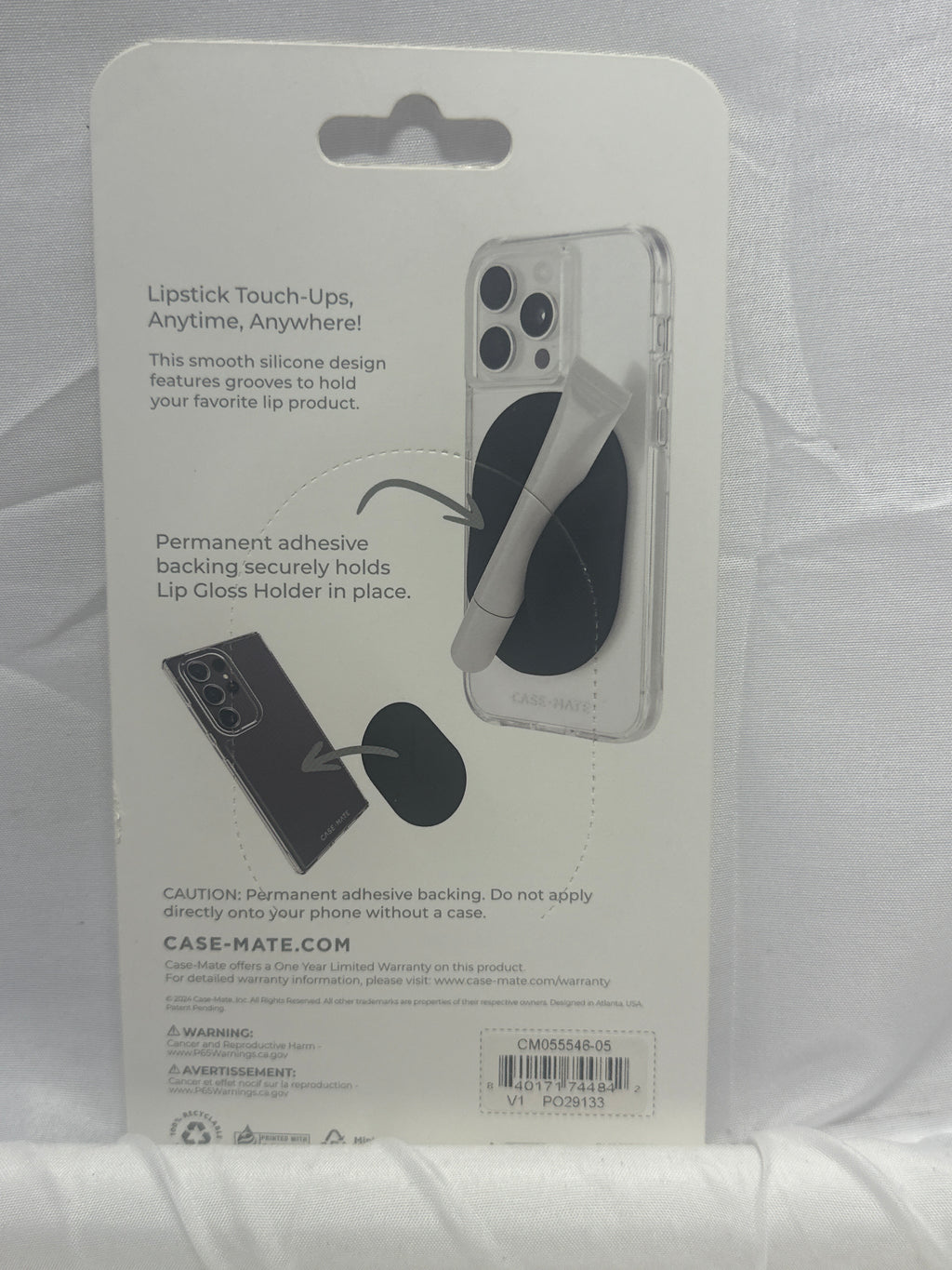 Case-Mate Lip Gloss Holder Adhesive Phone Case Accessory Mint