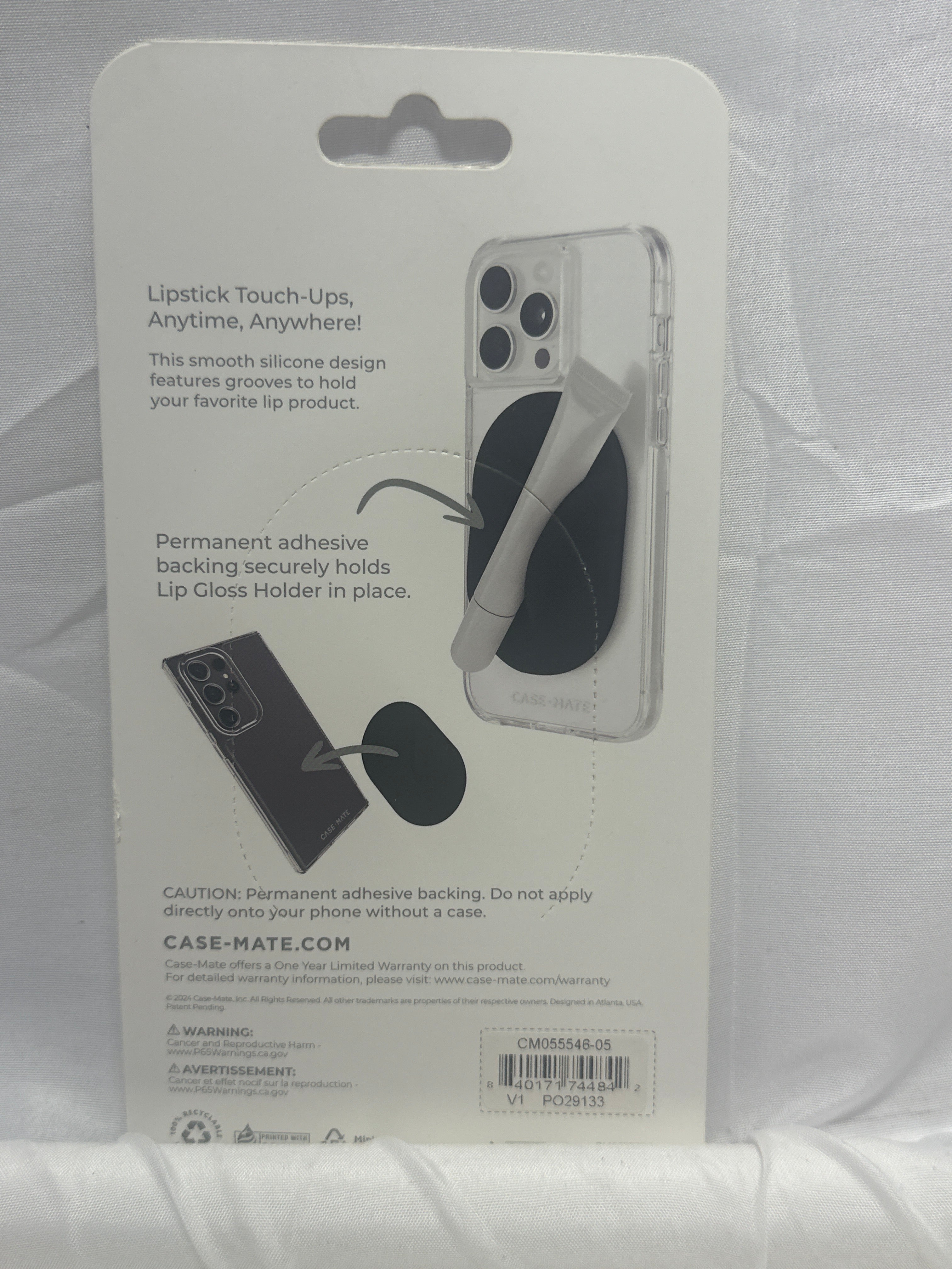 Case-Mate Lip Gloss Holder Adhesive Phone Case Accessory Mint