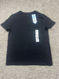 Cat & Jack girls black classic short sleeve T-shirt, size M 8