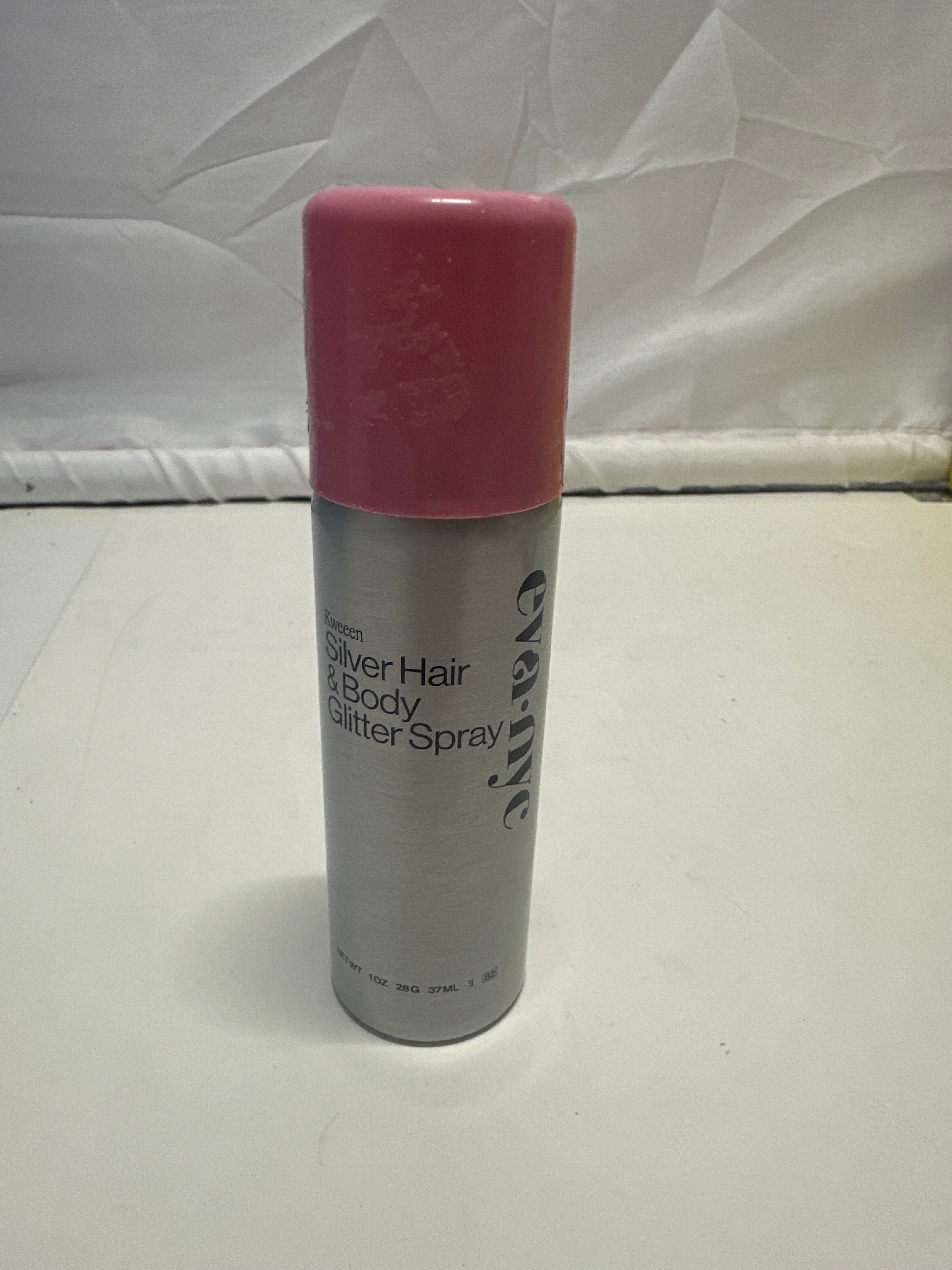 Eva NYC Kweeen Silver Hair & Body Glitter Spray Shimmer Sparkle 1oz 37mL