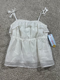 Cat & Jack Almond Cream Ruffle Camisole Top Size L (10-12) - photo 1