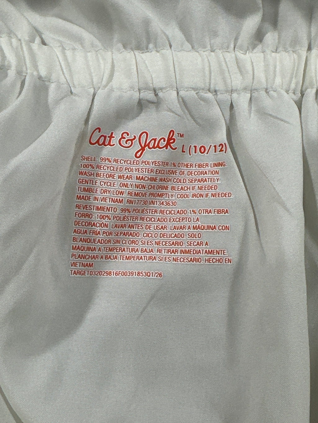 Cat & Jack Almond Cream Ruffle Camisole Top Size L (10-12) - photo 4