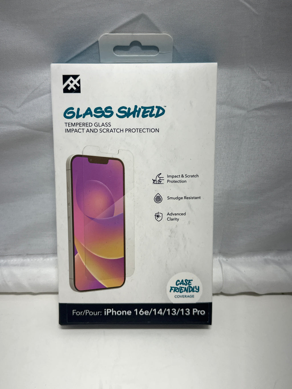 IFROGZ Glass Shield Tempered Glass Screen Protector iPhone 16e/14/13/13 Pro