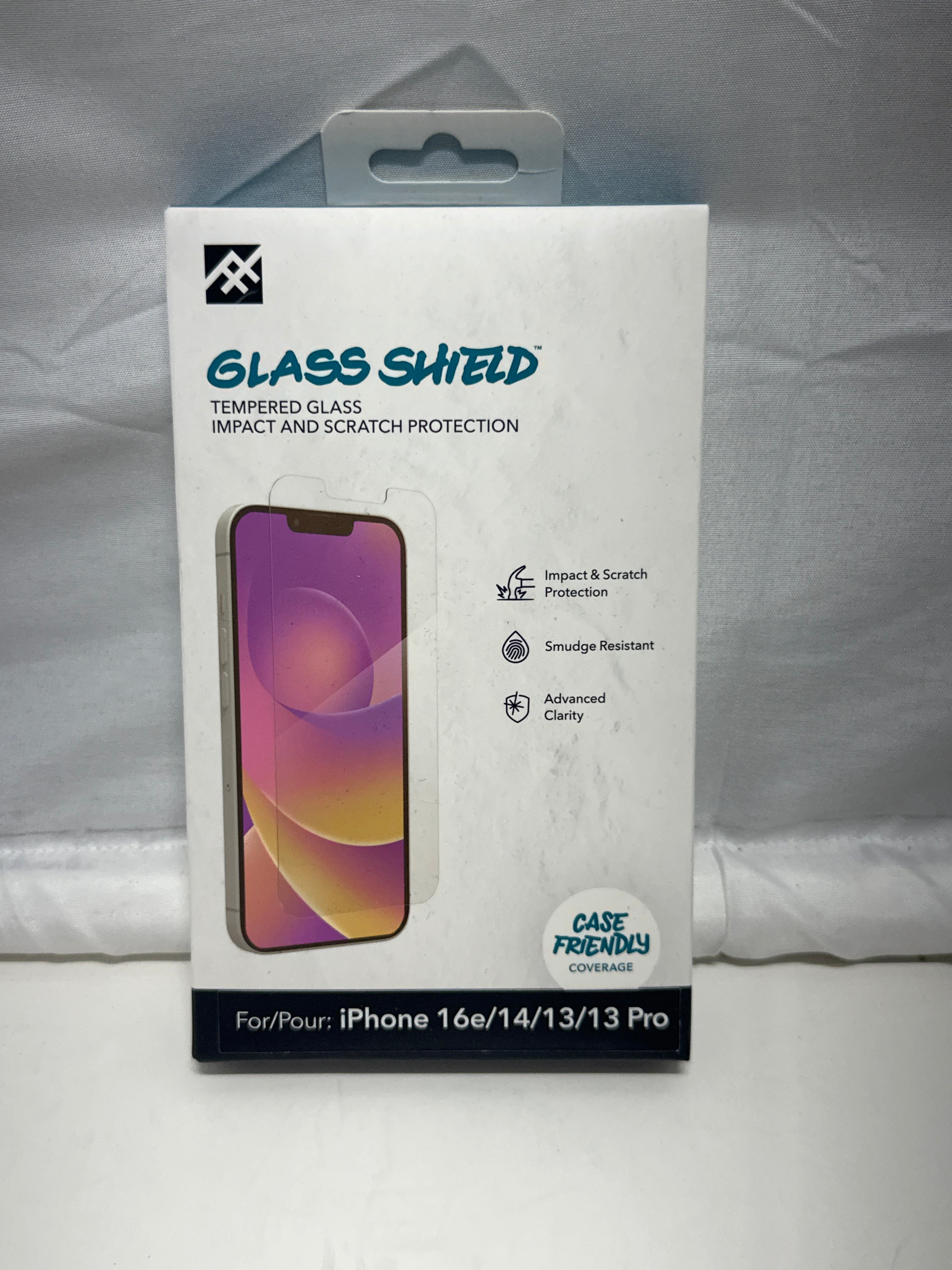 IFROGZ Glass Shield Tempered Glass Screen Protector iPhone 16e/14/13/13 Pro