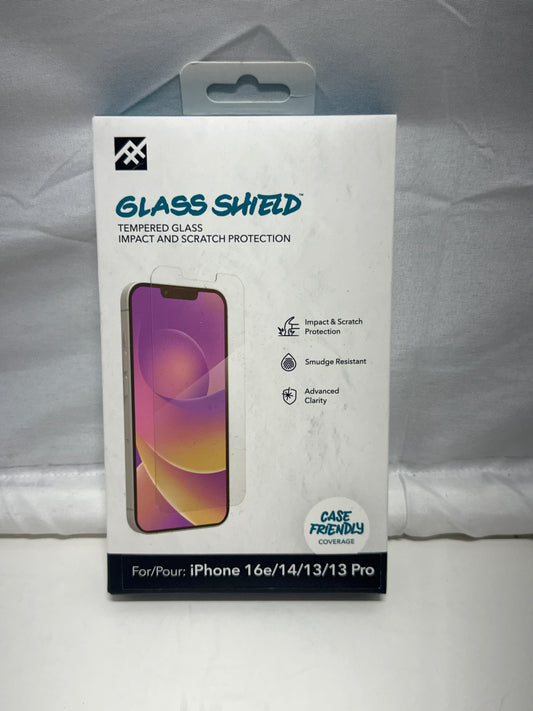 IFROGZ Glass Shield Tempered Glass Screen Protector iPhone 16e/14/13/13 Pro