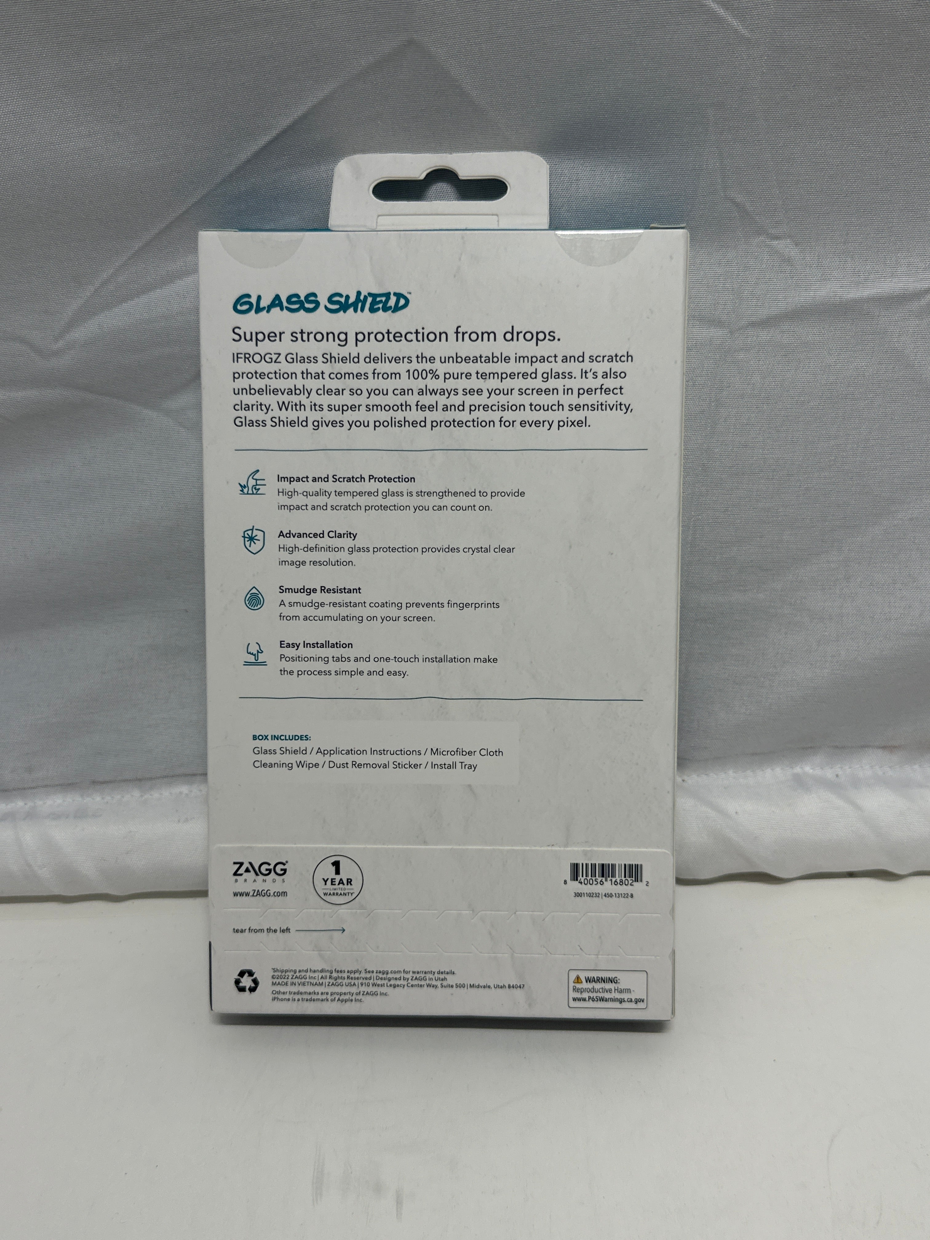 IFROGZ Glass Shield Tempered Glass Screen Protector iPhone 16e/14/13/13 Pro