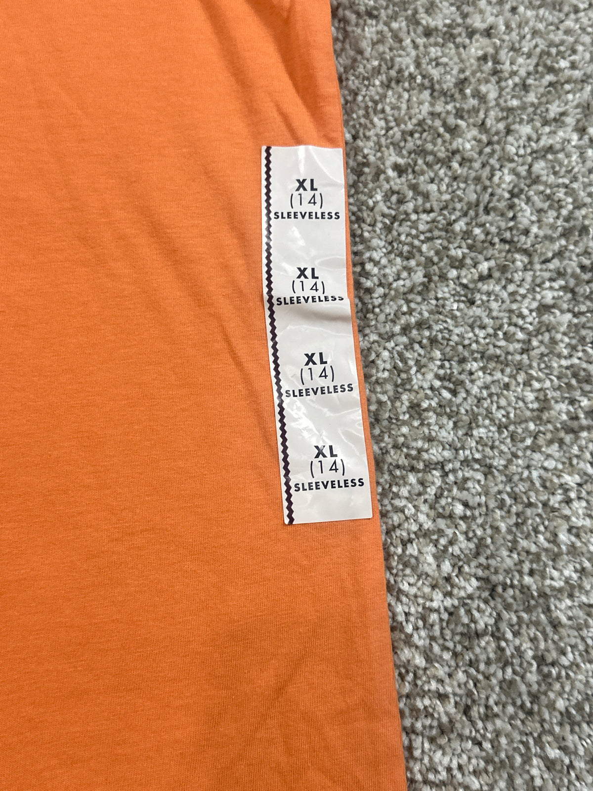 Cat & Jack orange sleeveless tank top size XL 14