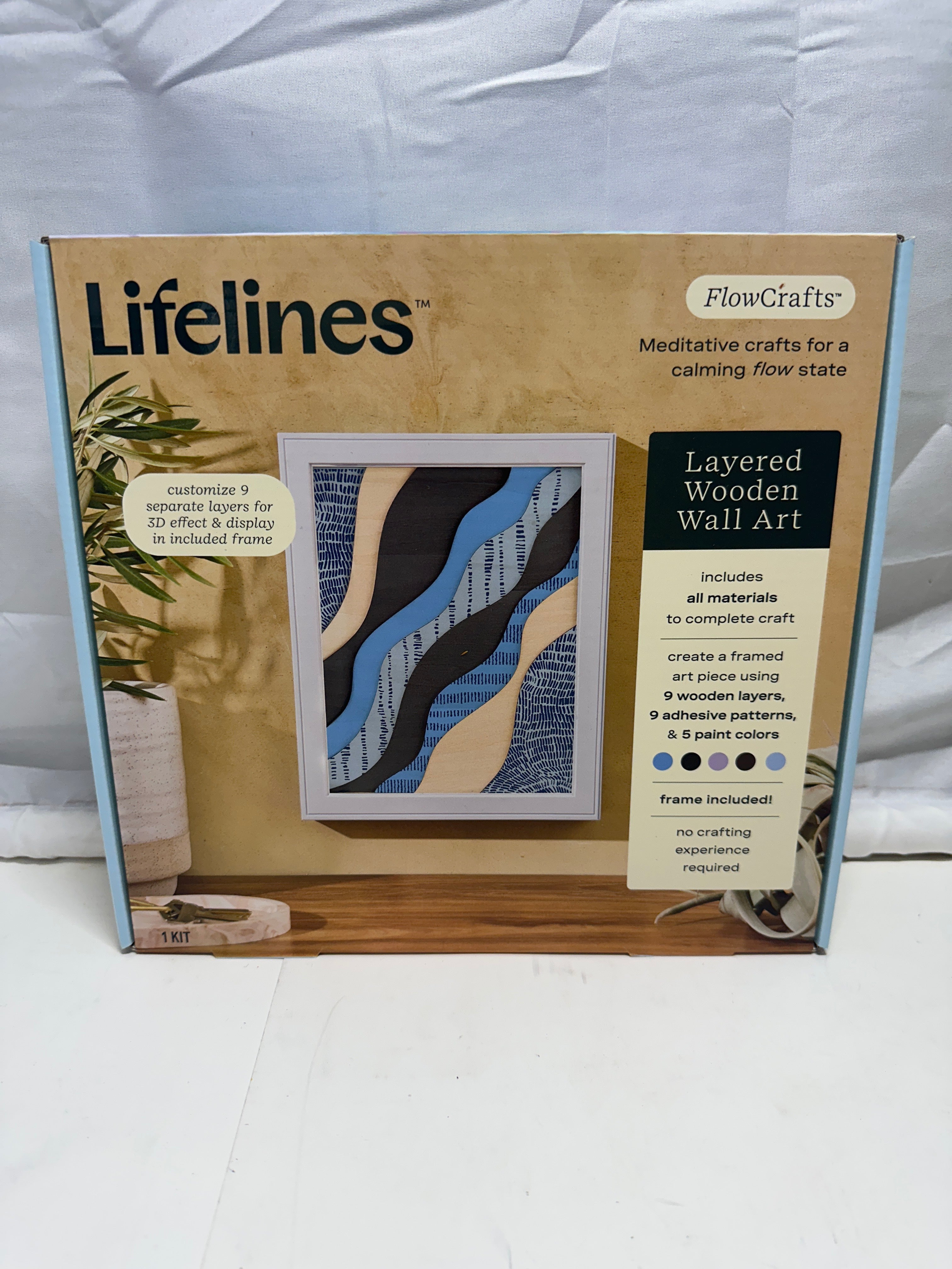 Lifelines FlowCrafts Layered Wooden Wall Art Kit