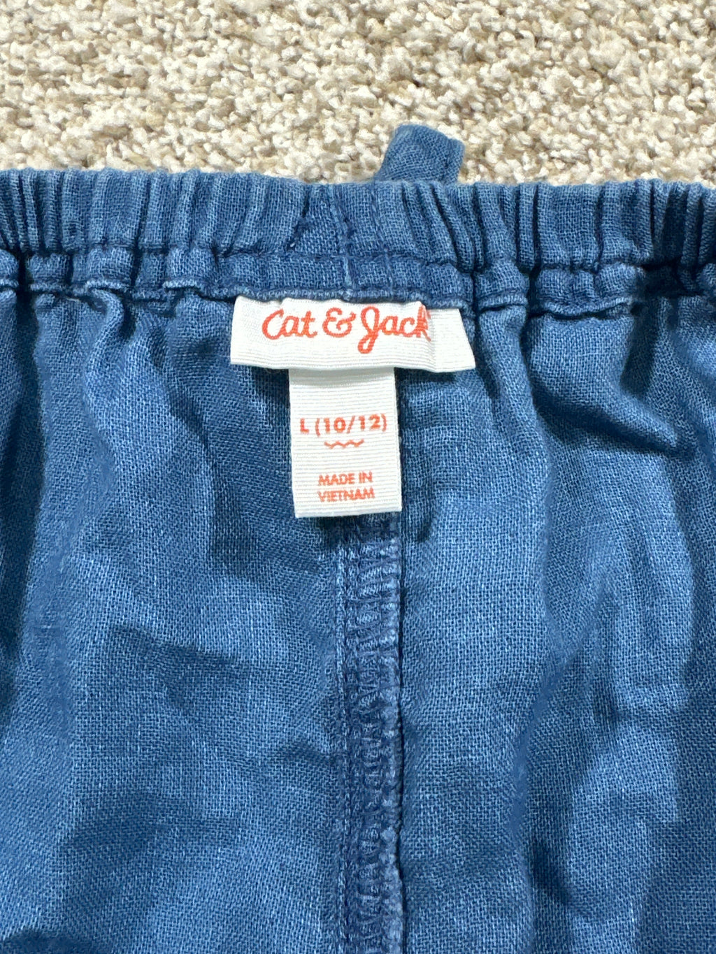 Cat & Jack Indigo Chambray Romper Size L (10-12) - photo 4