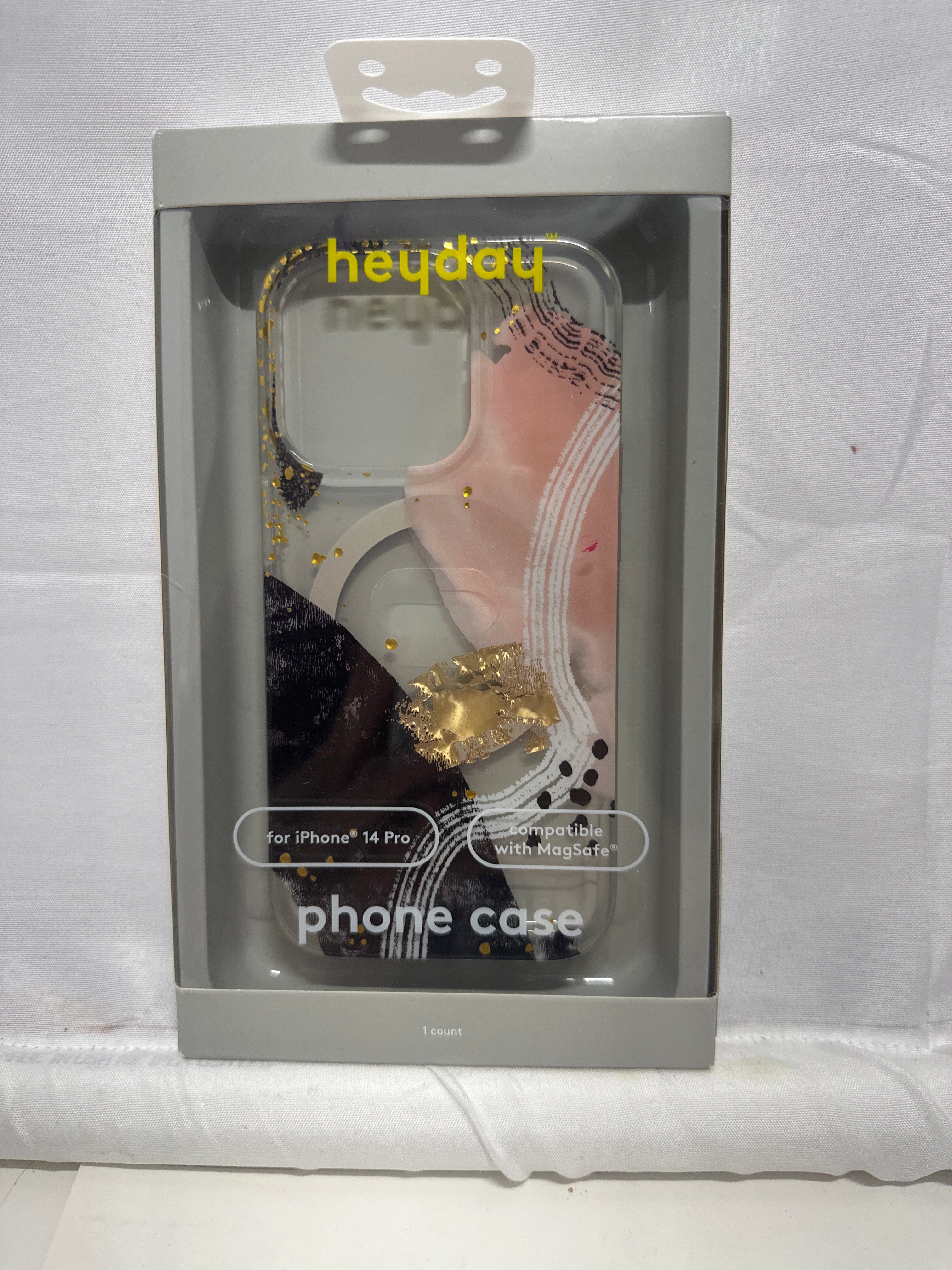 heyday Phone Case for iPhone 14 Pro – Abstract Clear (MagSafe Compatible)