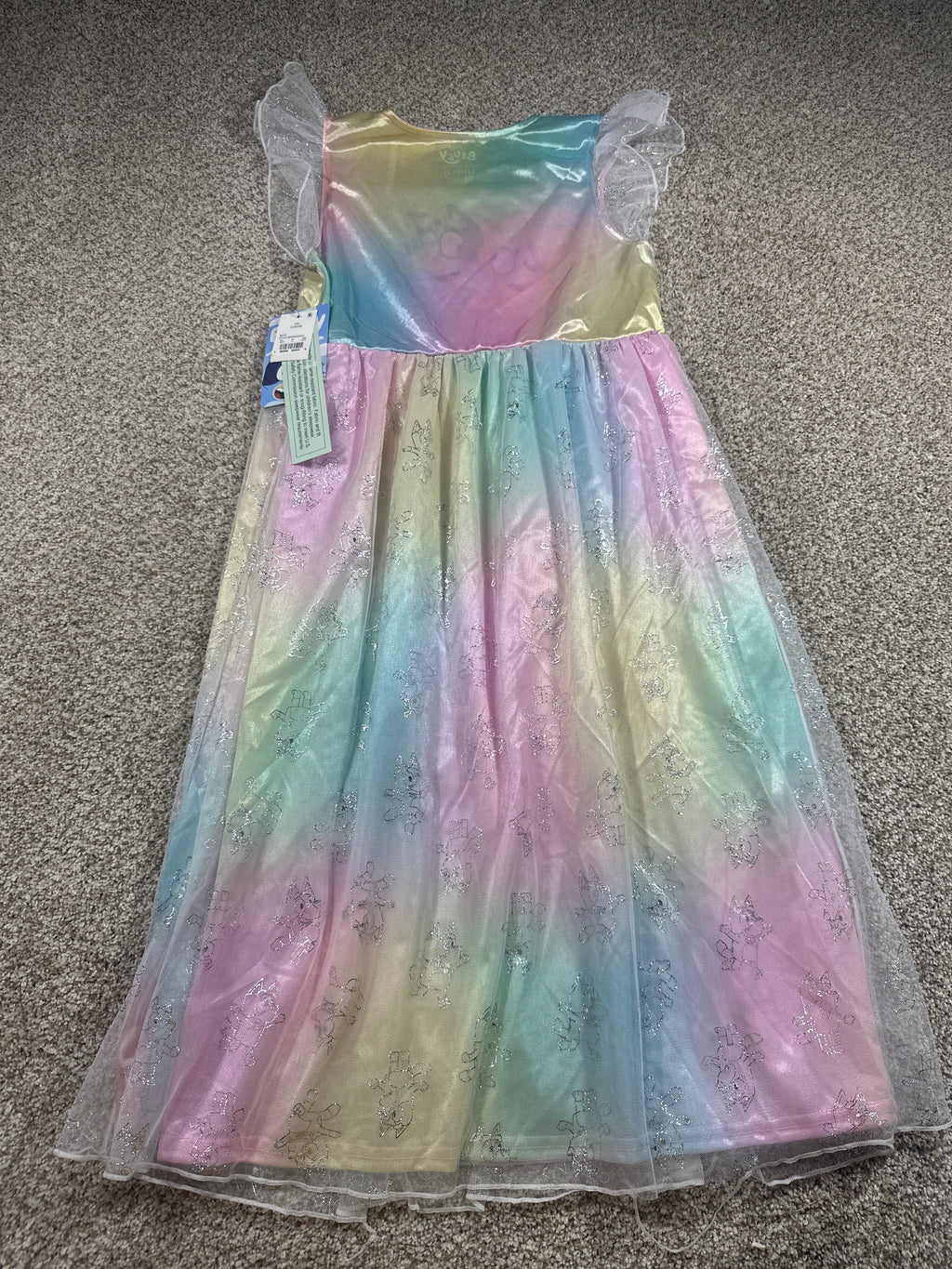 Bluey Pastel Rainbow Costume Dress Size L (10-12) - photo 4