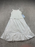 Cat & Jack Almond Cream Knit Ruffle Dress Size L (10-12) - photo 1