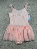 Cat & Jack girls pink rhinestone tulle dance dress, size XL 14