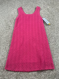 Cat & Jack pink pointelle knit sleeveless dress size S 6/7