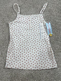 Cat & Jack girls cream cherry ribbed tank top front view