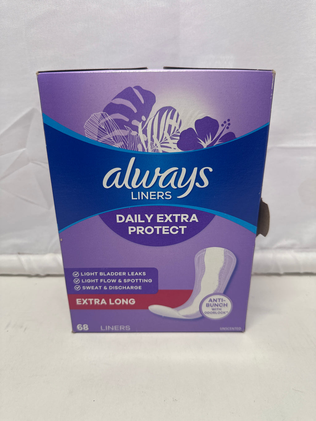Always Daily Extra Protect Liners – Extra Long (68 Count)