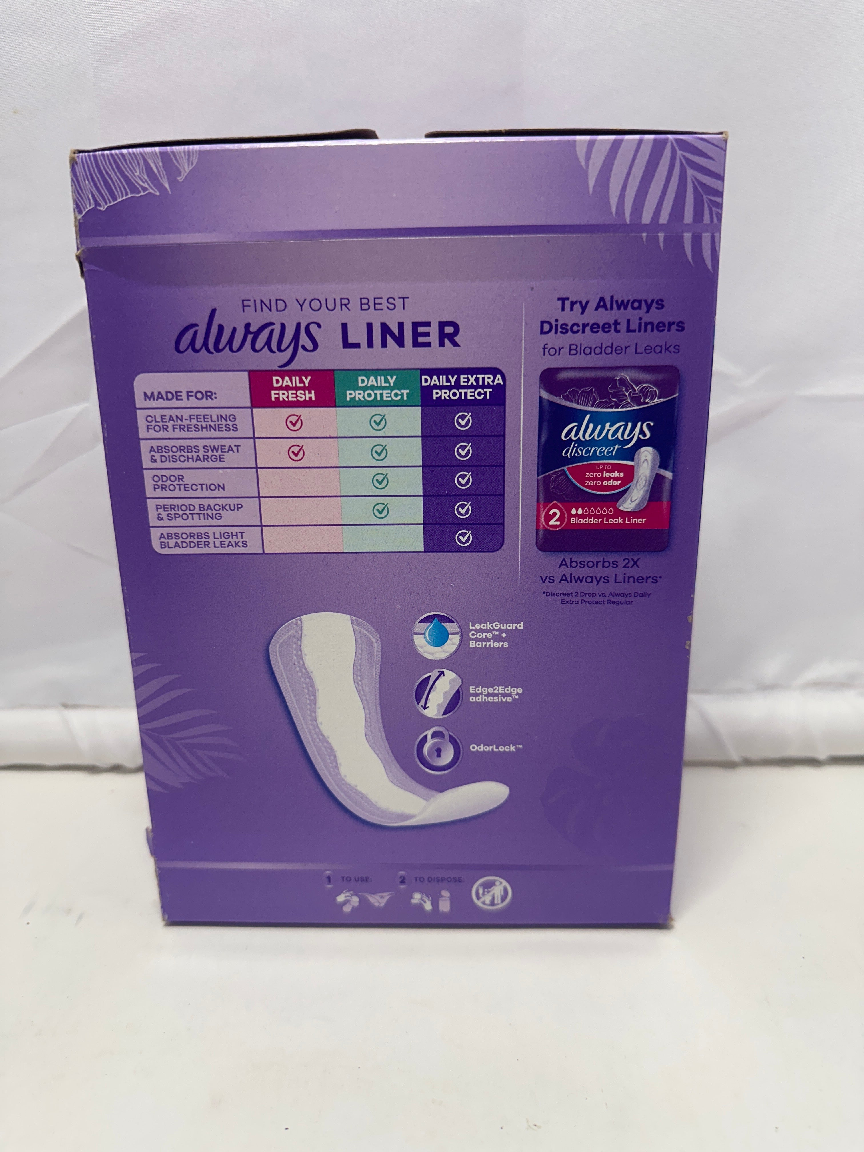 Always Daily Extra Protect Liners – Extra Long (68 Count)