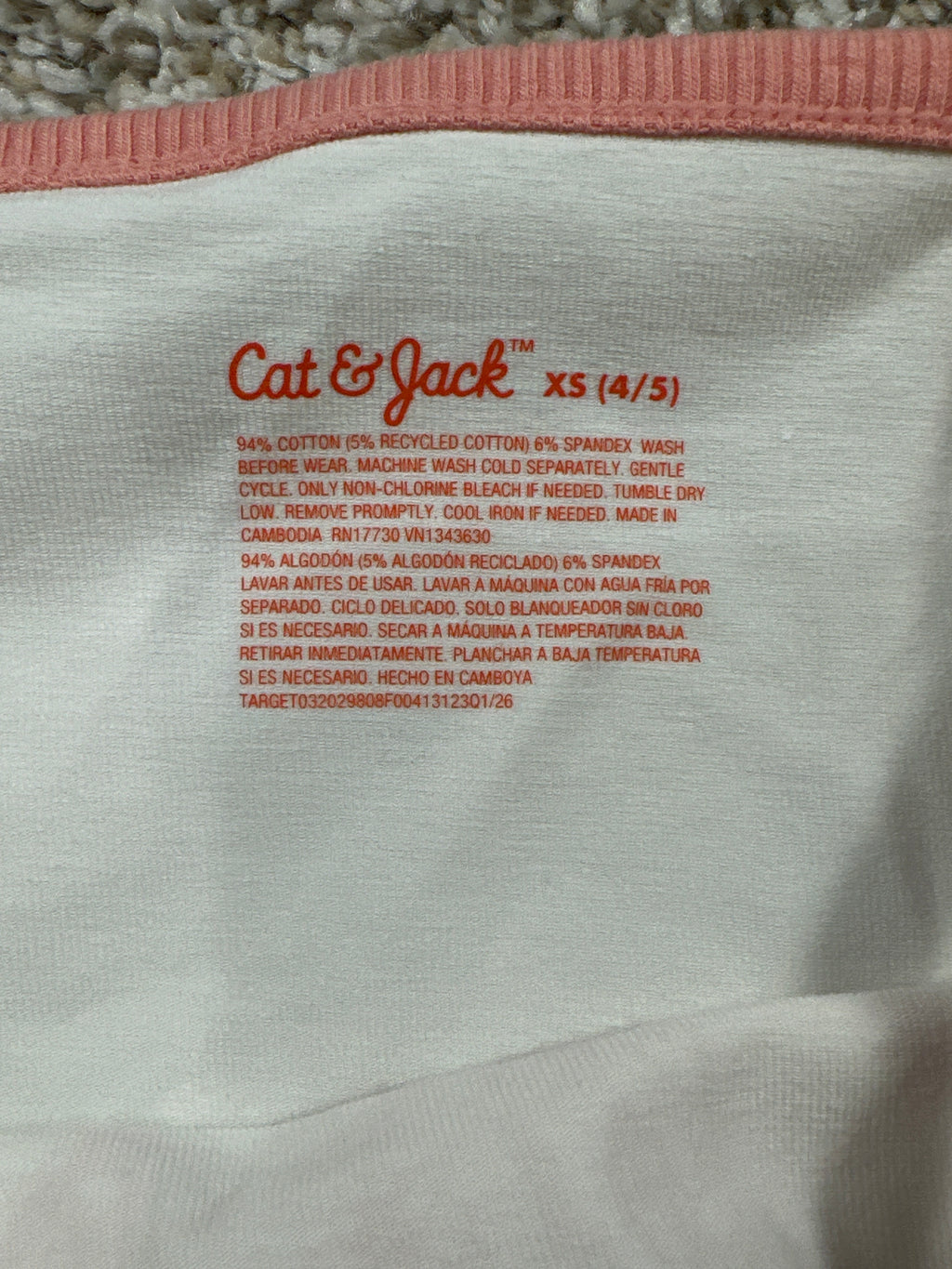 Cat & Jack Girls Coastal Cowgirl Rib Trim Tank Top Size XS 4 5 — photo 4