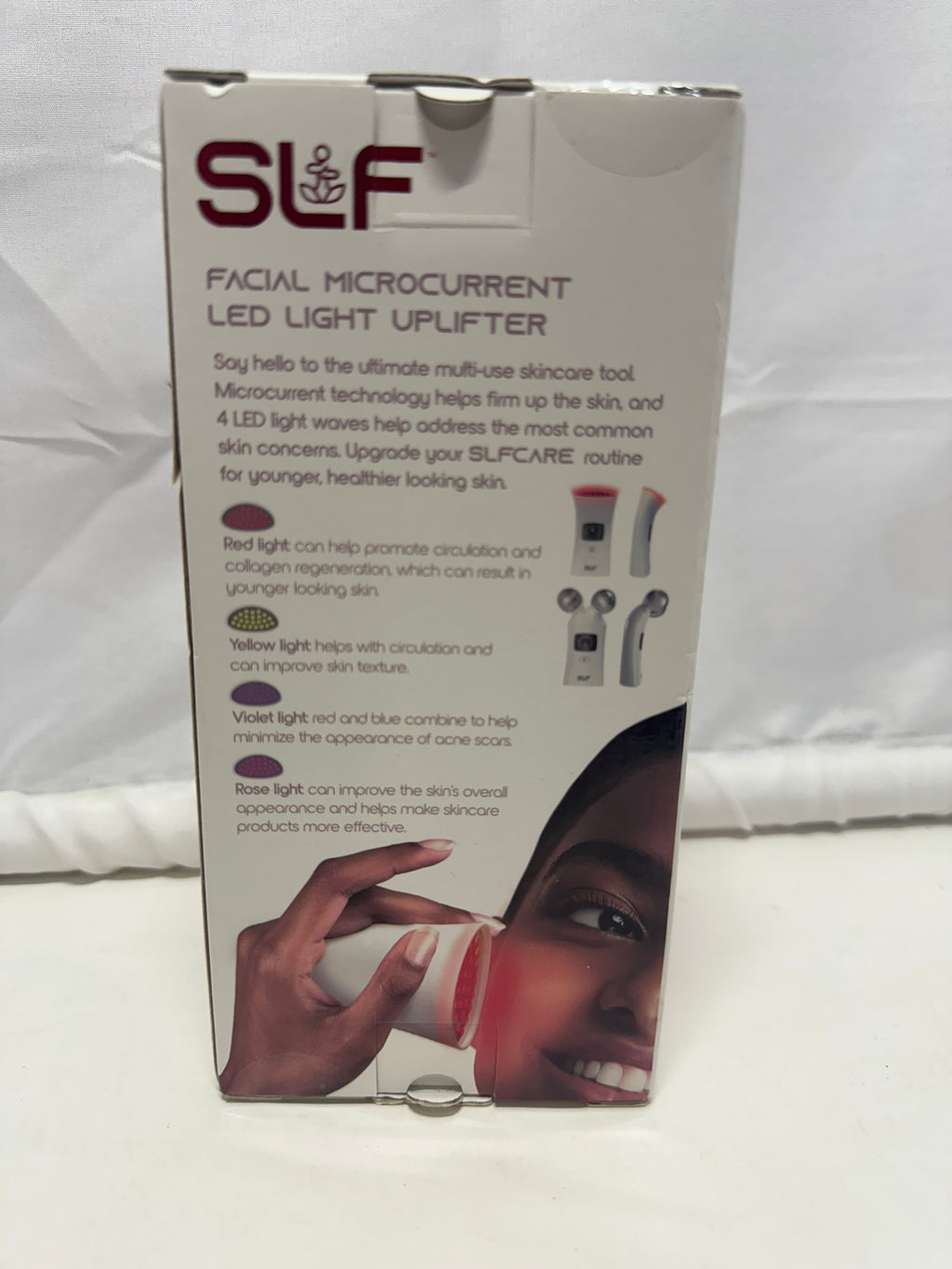 SLF Facial Microcurrent LED Light Uplifter – LED Skincare Device
