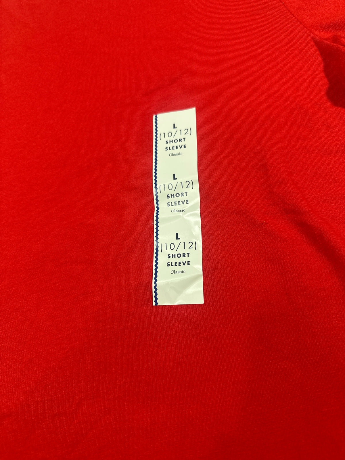 Cat & Jack boys classic short-sleeve T-shirt in red, size L (10/12)
