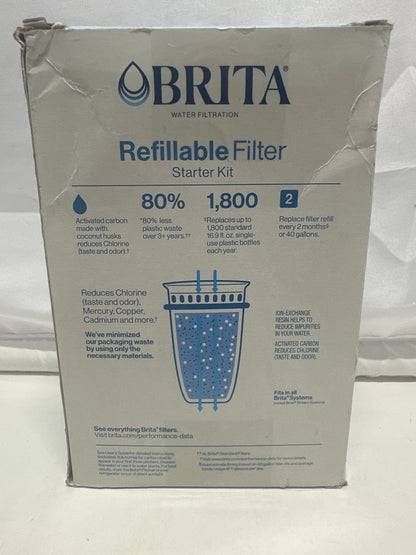 Brita Refillable Water Filter Starter Kit – Eco-Friendly Filtration System