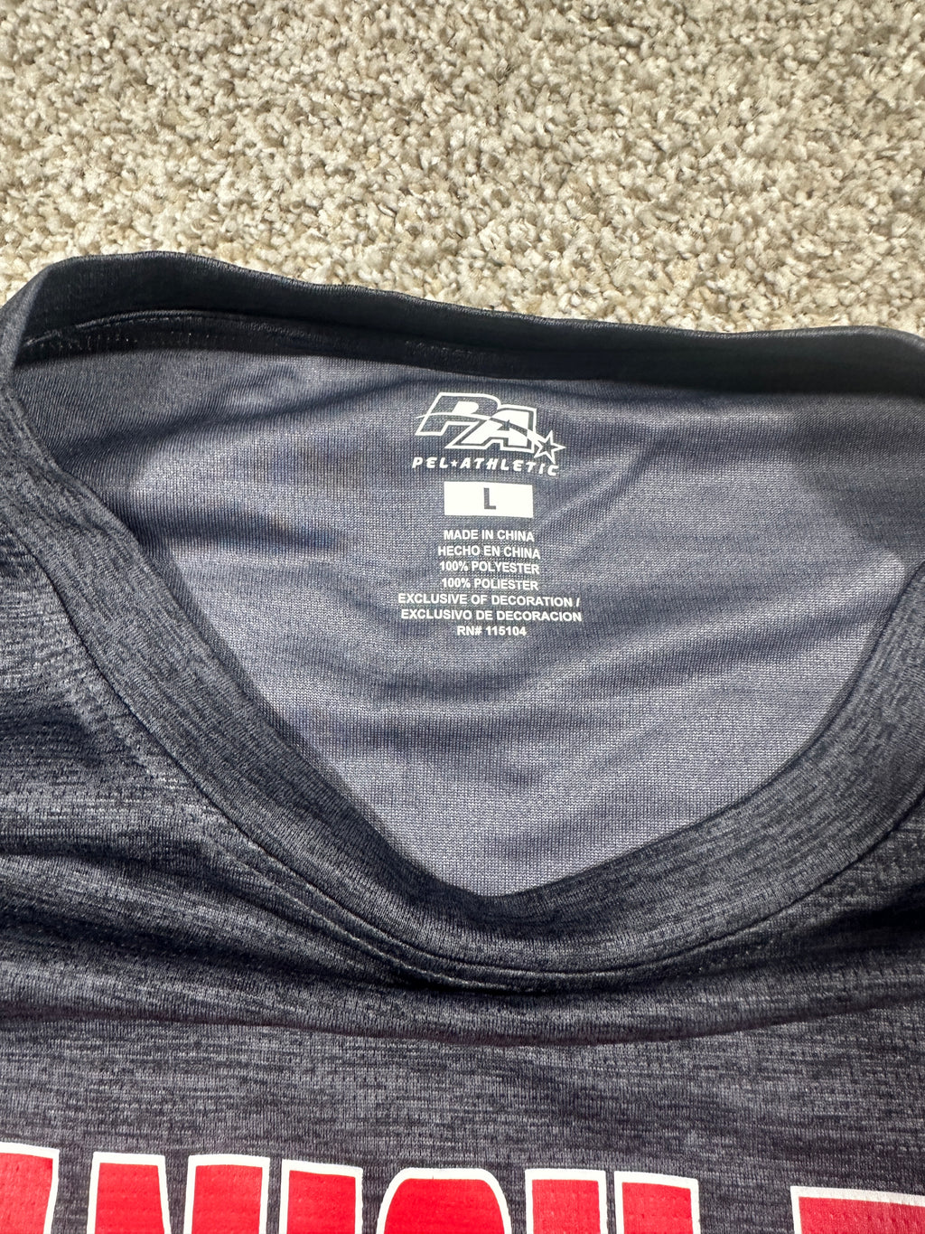 Spanish Fort Toros Gray Performance T Shirt Size L