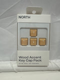 NORTH Wood Accent Keycap Set – Mechanical Keyboard Keycaps