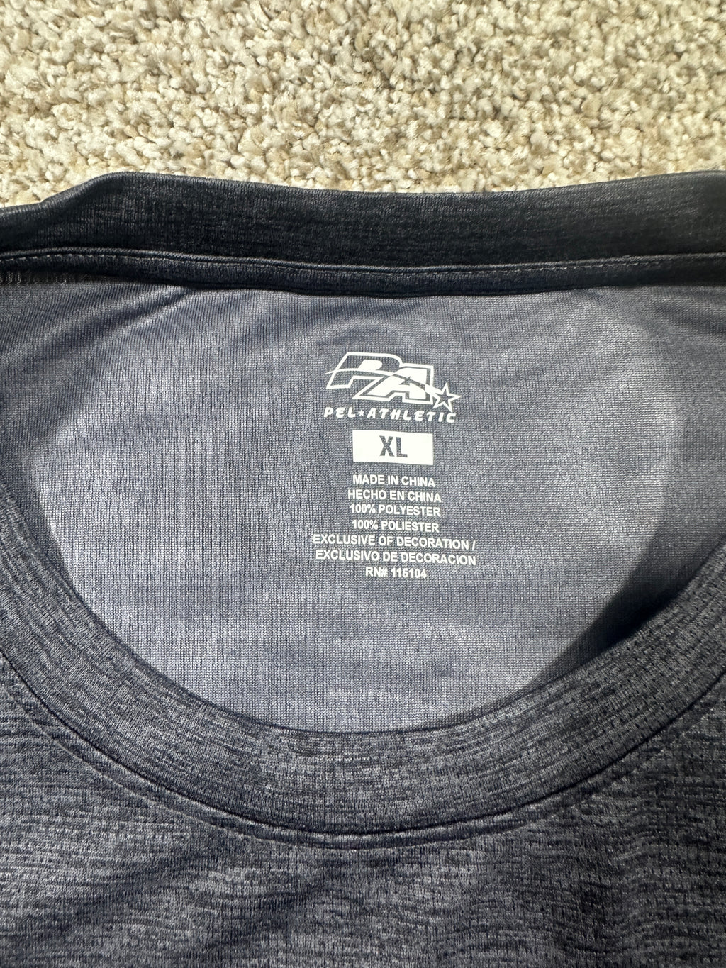 Spanish Fort Toros Gray Performance T Shirt Size XL