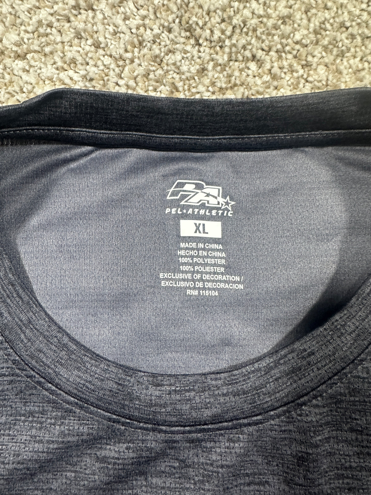 Spanish Fort Toros Gray Performance T Shirt Size XL