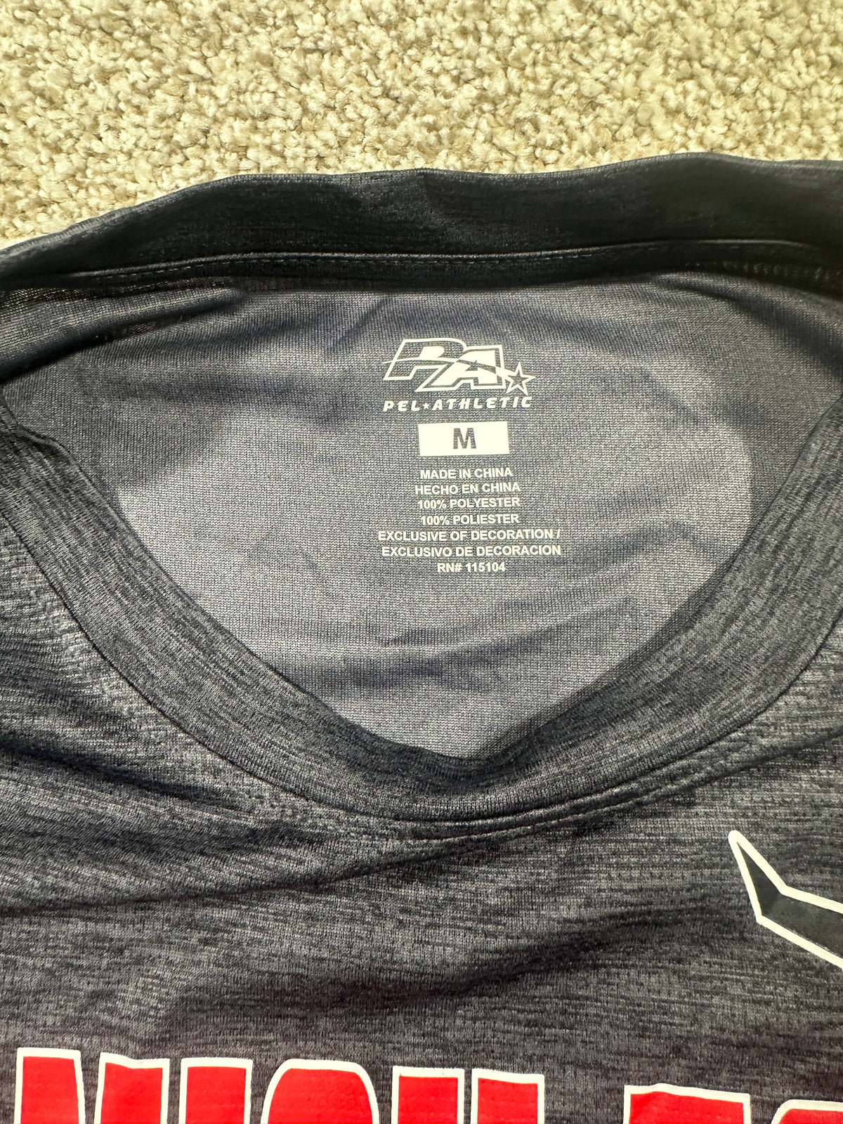 Spanish Fort Toros Gray Performance T Shirt Size M