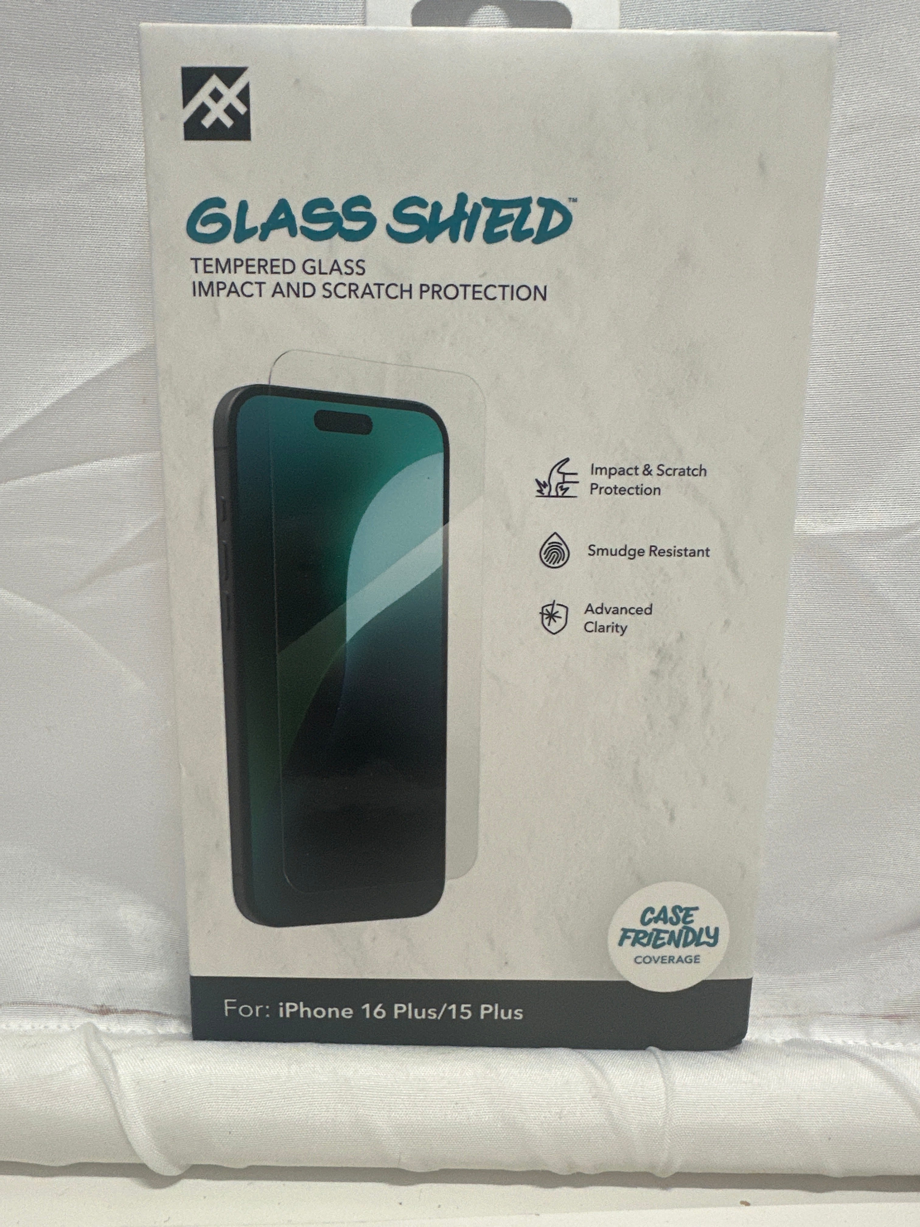 IFROGZ Glass Shield Tempered Glass Screen Protector iPhone 16 Plus / iPhone 15 Plus