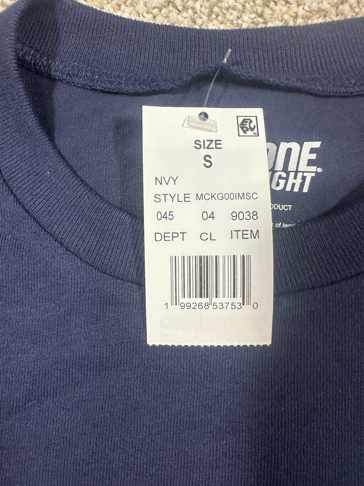 Keystone Light Bass Graphic T Shirt Navy Size S — photo 2