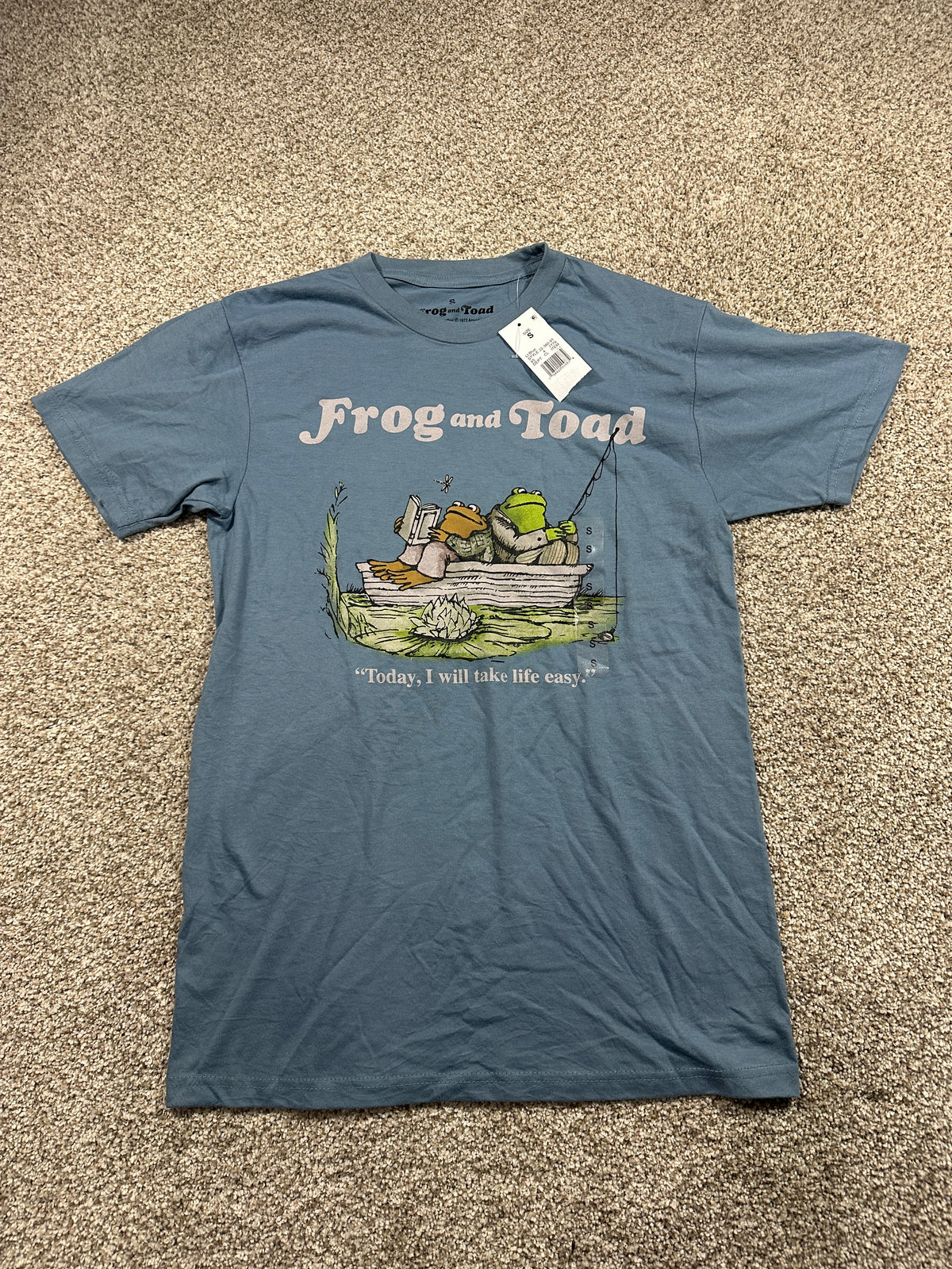 Frog and Toad Kids Light Blue Graphic T-Shirt Size S - photo 1