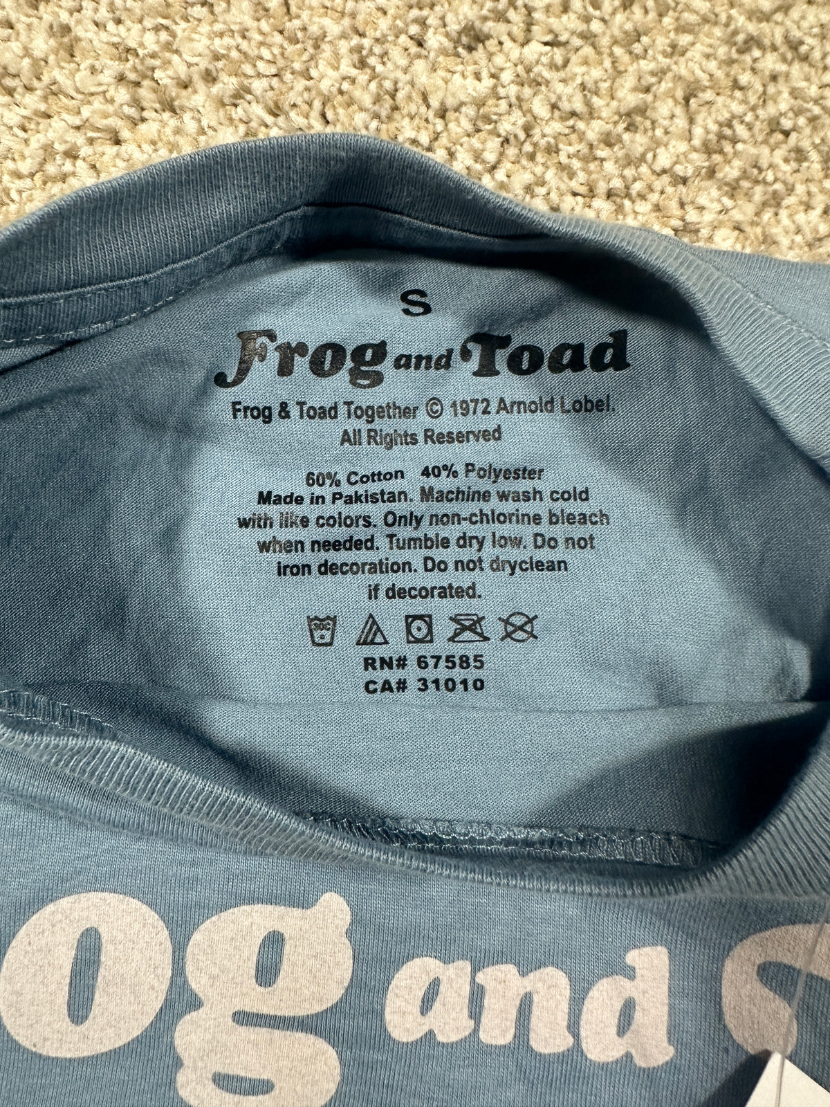 Frog and Toad Kids Light Blue Graphic T-Shirt Size S - photo 3