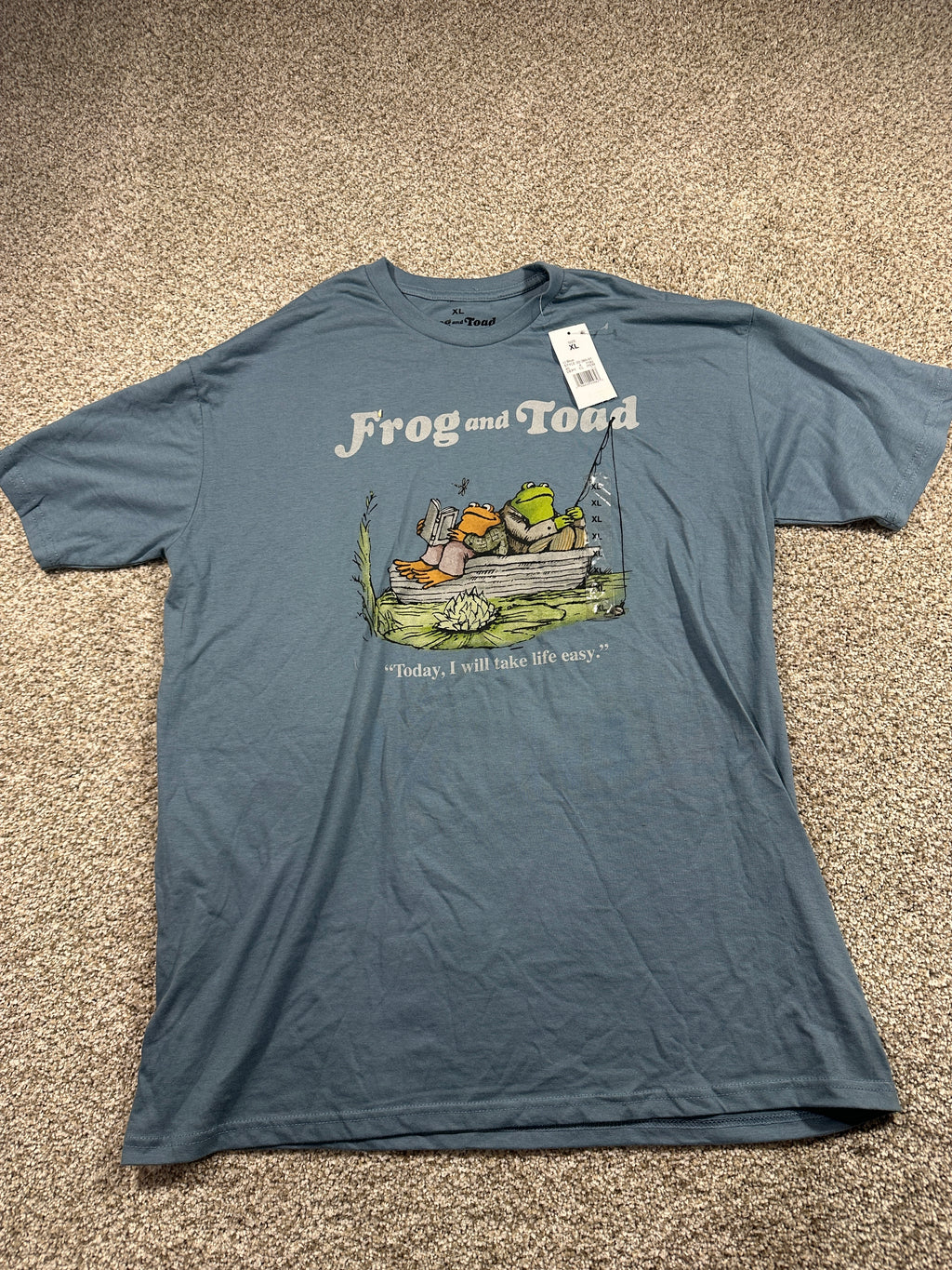 Frog and Toad Men's Light Blue Graphic T-Shirt Size XL - photo 1