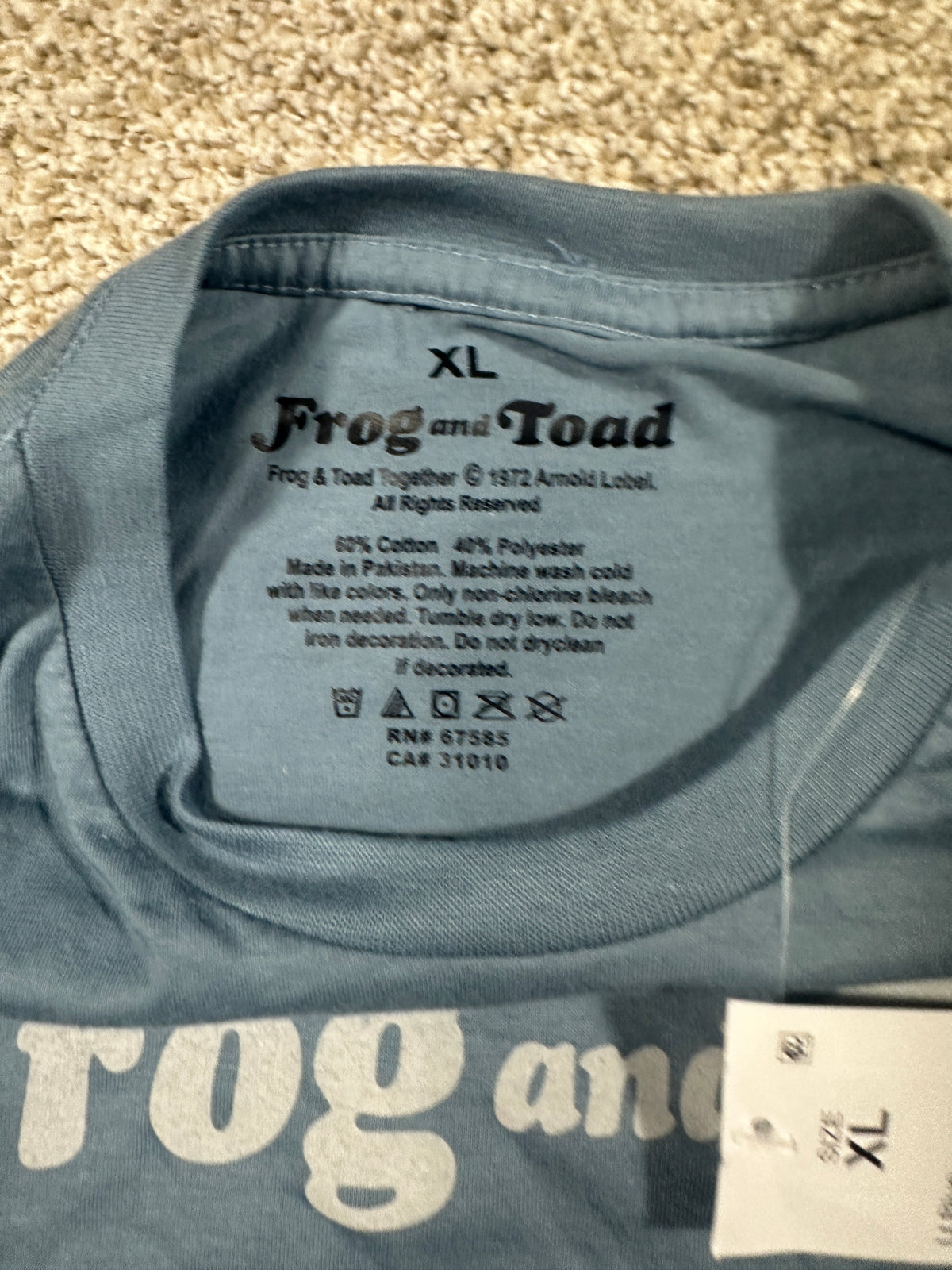 Frog and Toad Men's Light Blue Graphic T-Shirt Size XL - photo 3