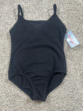 Cat & Jack girls black cami leotard, size S 6/7