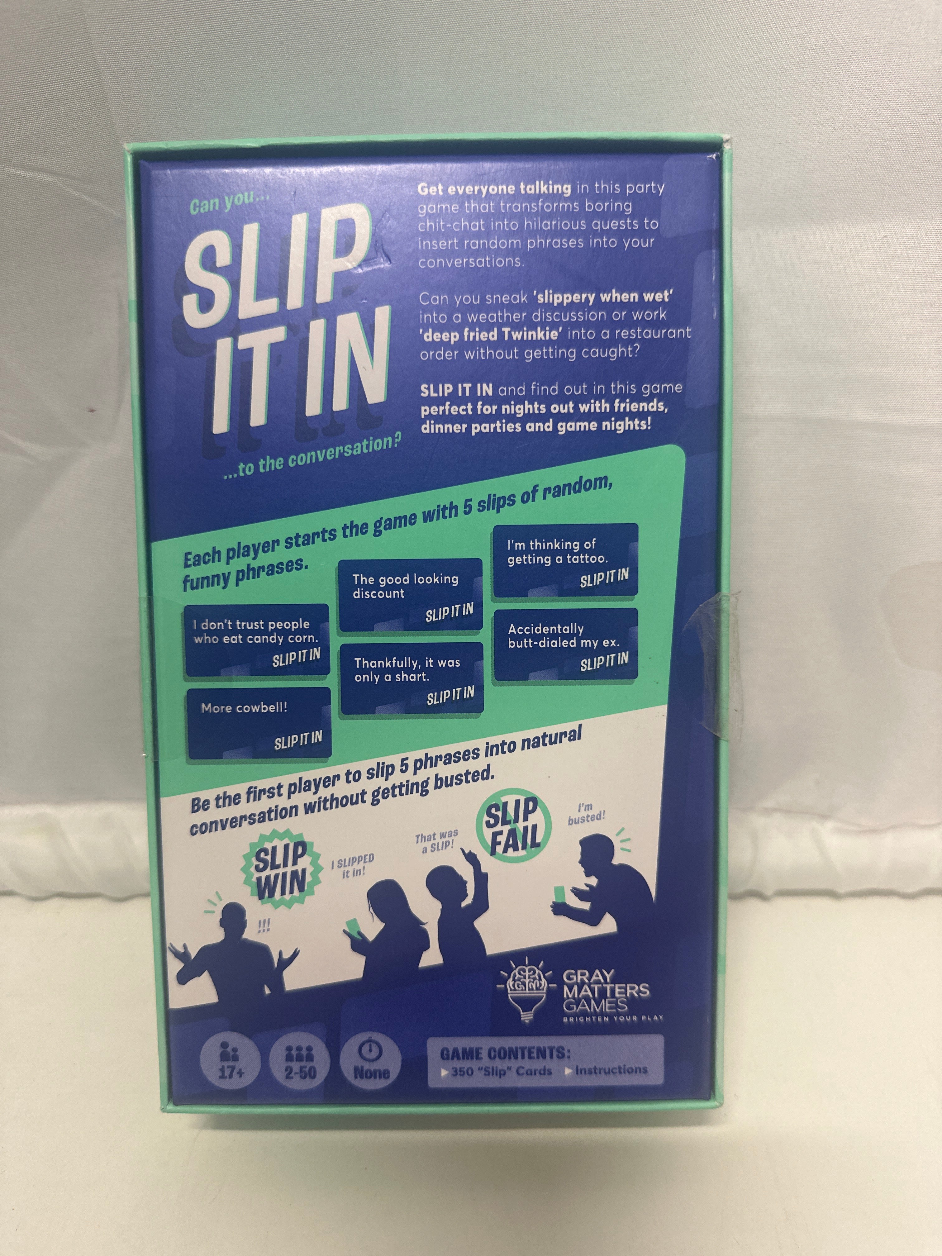 Slip It In Party Game – Conversation Challenge by Gray Matters Games