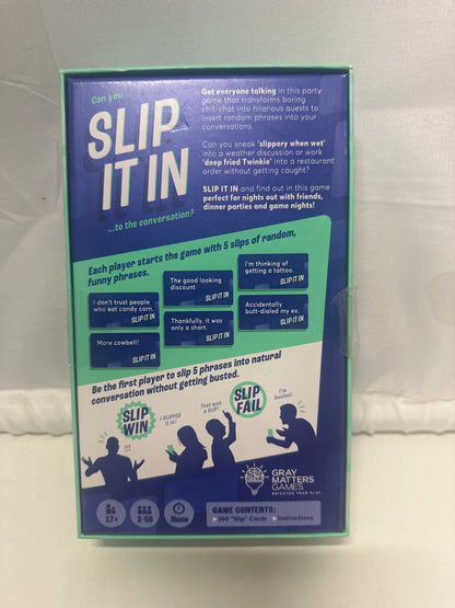 Slip It In Party Game – Conversation Challenge by Gray Matters Games
