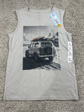 Cat & Jack Warm Gray Gone Surfing Sleeveless Tank Top Size M 8 - Photo 1
