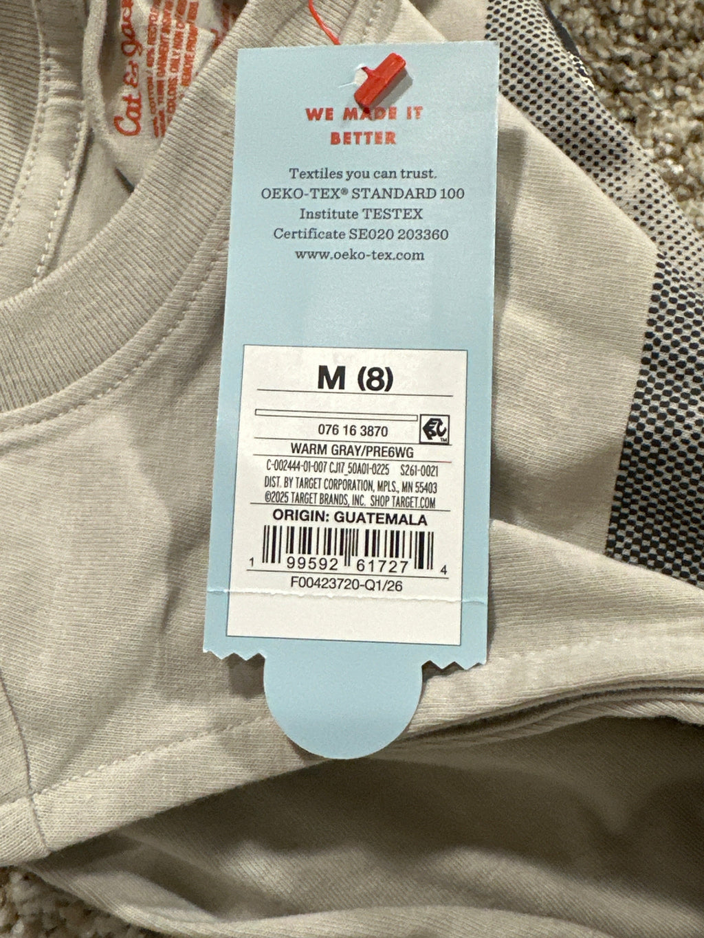 Cat & Jack Warm Gray Gone Surfing Sleeveless Tank Top Size M 8 - Photo 5