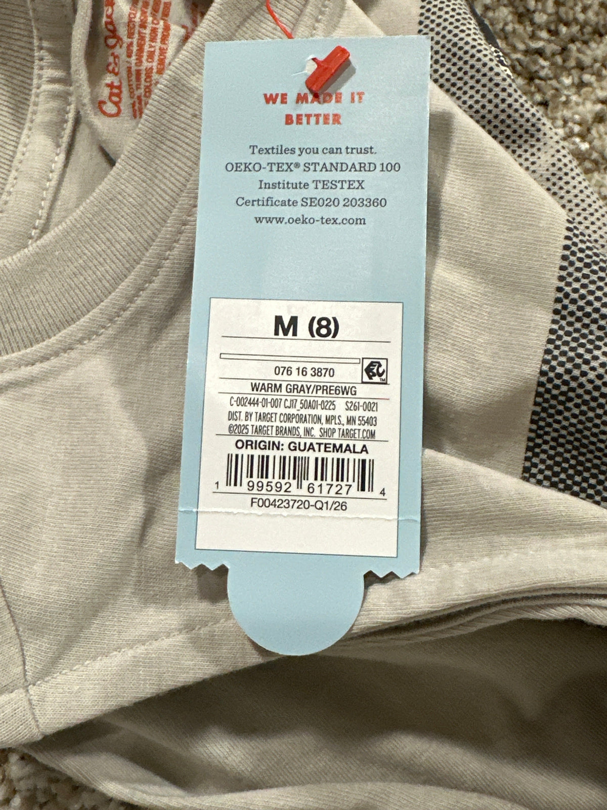 Cat & Jack Warm Gray Gone Surfing Sleeveless Tank Top Size M 8 - Photo 5
