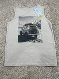 Cat & Jack Warm Gray Gone Surfing Sleeveless Tank Top Size S 6 7 - Photo 1