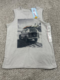 Cat & Jack Warm Gray Gone Surfing Sleeveless Tank Top Size XS 4 5 - Photo 1