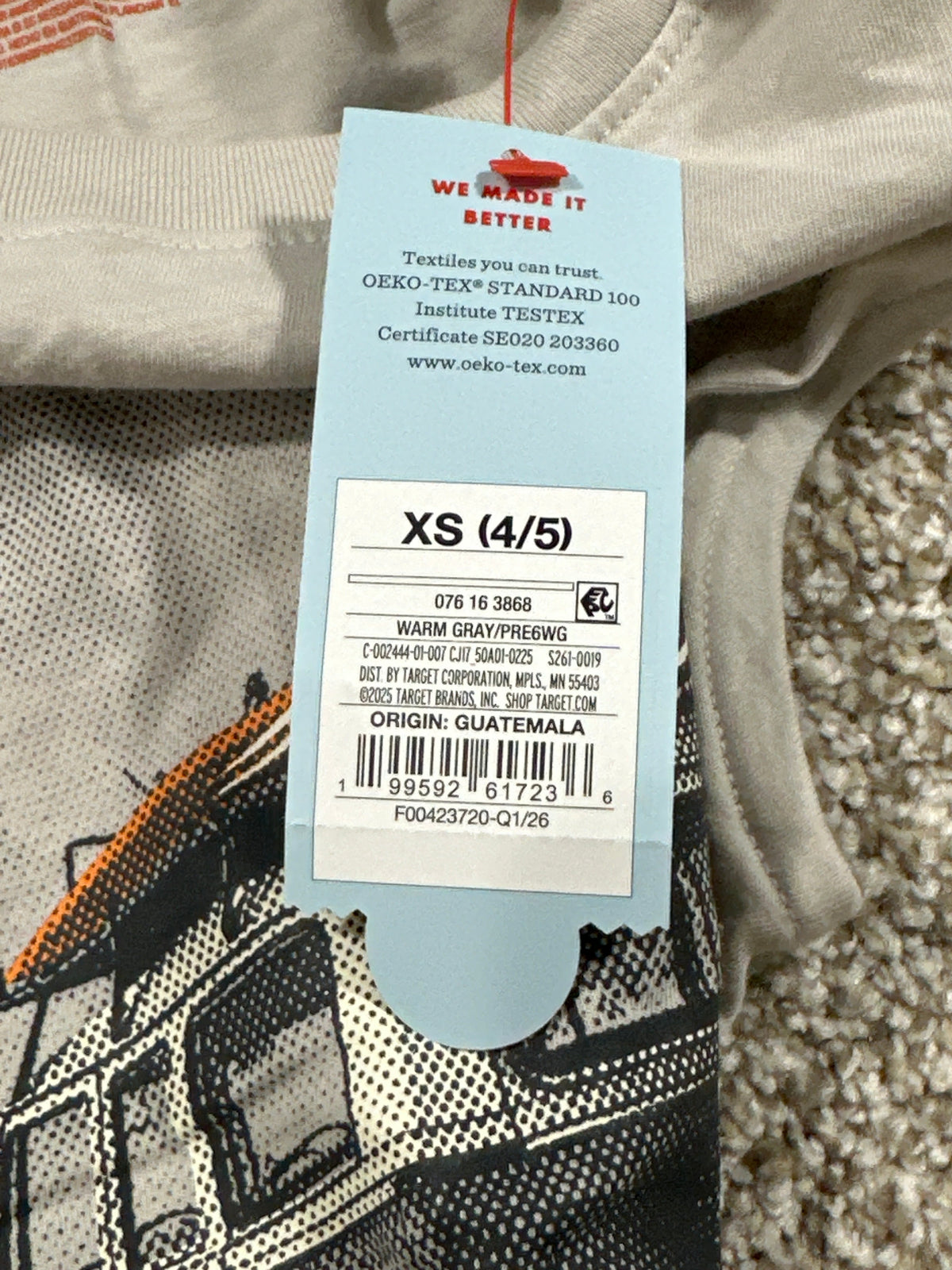 Cat & Jack Warm Gray Gone Surfing Sleeveless Tank Top Size XS 4 5 - Photo 5