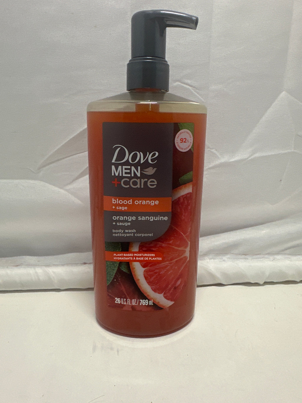 Dove Men+Care Blood Orange + Sage Body Wash – Men’s Body Wash Pump Bottle